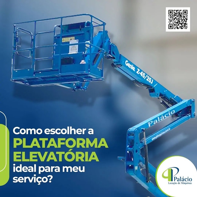 A plataforma elevatória móvel de trabalho (PEMT) é ideal para serviços em altura
